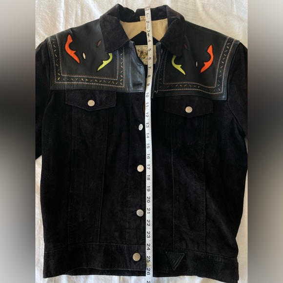 GUESS VTG 92 Georges Marciano Western Trucker Jacket - Picture 6 of 16